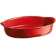 Oval ceramic baking dish, 41.5 x 26.5 cm/ 3.8 l, Burgundy - Emile Henr
