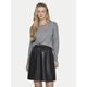 Vila Noos Ril O-Neck L/S - Medium Grey Siva
