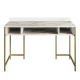 Hanah Home Tumata Gold Radni sto 120x75x60cm, Beli