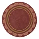 Bordo rdeča ročno tkana volnena okrogla preproga o 120 cm Lois – Flair Rugs