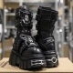 Škornji NEW ROCK - CRUST NEGRO, TOWER - M.MET422-S1