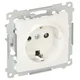 shumee Simon 54 Enojna vtičnica schuko z/brez 16A IP20 z zaporo za tirnico bela DGSz1Z.01/11