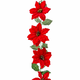 Božićni vijenac Crvena Zelena Plastika 180 cm