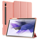 Etui Skin za Samsung Galaxy Tab S7 Plus/Tab S7 FE/Tab S8 Plus iz umetnega usnja - roza