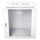 12U wall mounting cabinet 19 rack 600x450, glass door, mounted, 60kg, grey (RAL 7035)