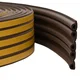 vidaXL Samolepilni tesnilni trak za okna Rjava 9 x 6 mm 25 m EPDM pena