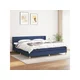Den Box spring postelja z vzmetnico modra 200x200 cm blago
