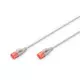 CAT 6 U-UTP slim patch cord, Cu, LSZH AWG 28/7, length 1 m, color Grau