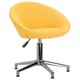 vidaXL Okretna uredska stolica od tkanine žuta