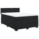Vidaxl Box spring postelja z vzmetnico črna 160x200 cm žamet