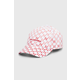 Bombažna bejzbolska kapa Karl Lagerfeld roza barva, 245W3406