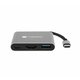 FOWLER MINI, USB-C Multiport Adapter, USB-C to USB-C(PD2.0)/USB3.0/HDMI, M/F, Cable 11 cm