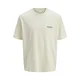 JACK & JONES Majica JORISLINGTON mornarska/neonsko oranžna/volneno bela