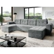 Kotna garnitura Arvada 117 (Monolith 85) Siva, Funkcija spanje, Predal, 326x157x97cm