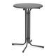 NEW Okrogla visoka zložljiva barska miza premera 70 cm, višine 110 cm, siva
