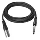 Vivolink PROAUDXLRJACKS2 avdio kabel 2 m XLR 6,35 mm TRS črne barve