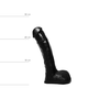 Dildo All Black 13.5 cm