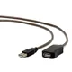 Gembird A/USB A M/F 10m USB 2.0 kabl Crno