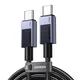 Ugreen UGREEN USB-C NA USB-C PD POLNILNI KABEL ZA PRENOSNIK IN TELEFON, 2M HITR