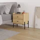 Hanah Home Noćni stočić, 44.9x52x35cm, Bež