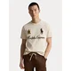 Polo Ralph Lauren Majica kremna / rjava / gorčica