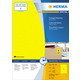 Herma etikete 210X297 A4/1 1/100 žuta ( 02H4401 )