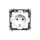 LEGRAND VALENA LIFE vtičnica 2 P+Z z zaklopom, bela 16 A - 250 V, 753120
