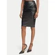 Elisabetta Franchi Krilo iz umetnega usnja GO-219-66E2-V260 Črna Slim Fit