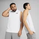 Mens Puma Essentials No. 1 Logo Sleeveless T-Shirt, White, Size S, Clothing