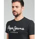 Pepe Jeans Majica  črna / bela