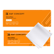 K&F 80pcs* Microfiber Cleaning cloth Kit, 15*15cm, White, Dry, in vacuum