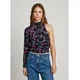 Pepe Jeans za ženske. PL304974 Asimetrični top Aria black (XS), Črna, Priložnostno, Viskoza, Dolg rokav, Brez rokavov / naram