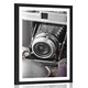 Plakat s paspartujem stari fotoaparat - 60x90 black