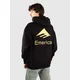 Emerica Lockup moški pulover s kapuco black