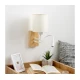 Brilagi - LED zidna lampa NUBILA WOOD 1xE27/25W/230V +LED/3W hrast/bela/krem
