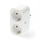 Nedis SmartLife Smart Plug | Wi-Fi | IP21 | Merilnik moči | 3680 W | Tip F (CEE 7/7) | 0 - 55 °C | Android/IOS | Bela | 1 kos