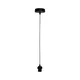 Brilagi - Napajajući kabl PARTY, 1x E27/60W/230V, prečnik 10 cm, crne boje