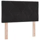 vidaXL vidaXL Vzglavje s diamantnim blokovnim dizajnom Črna 80 cm Samet, (22008418)