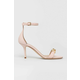 Kožne sandale Elisabetta Franchi boja: ružičasta