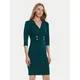 Rinascimento Cocktail obleka CFC0126151003 Zelena Slim Fit