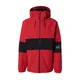 QUIKSILVER Funkcionalna jakna HIGH IN TH HOOD siva/rdeča/črna/bela