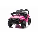 Beneo Električni avtomobilček OFFROAD NEW s pogonom na zadnja kolesa, roza, Litijeva baterija, Visoka šasija, širok sedež, Vzmetene osi, 2,4 GHz Daljinski upravljalnik, LED luči