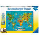 Ravensburger Ravensburger Sestavljanka Zemljevid živalskega sveta (150-delna)