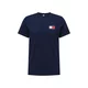 Tommy Jeans Majica ESSENTIAL mornarska / rdeča / bela