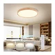 Brilagi - LED prigušiva svetiljka WOODROUND LED/40W/230V 3000-6000K prečnik 60 cm + daljinski upravljač