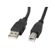 *USB 2.0 AM-BM 1,8M Ferryt črn kabel