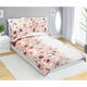 Bellatex Satenska posteljnina Flower salmon , 140x 200 cm, 70 x 90 cm