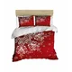 Lessentiel Maison Komplet posteljina 427, 200x220cm, Crveno-bela