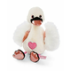 NICI pliš Love White Swan 35cm, ZELENI