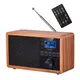 Radio FM uređaj ADLER AD1185, prijenosni, retro, drveno kučište